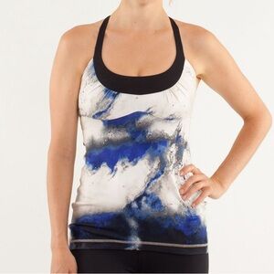 MOVING SALE Lululemon Scoop Me Up Tank - Milky Way Multi Print / Black